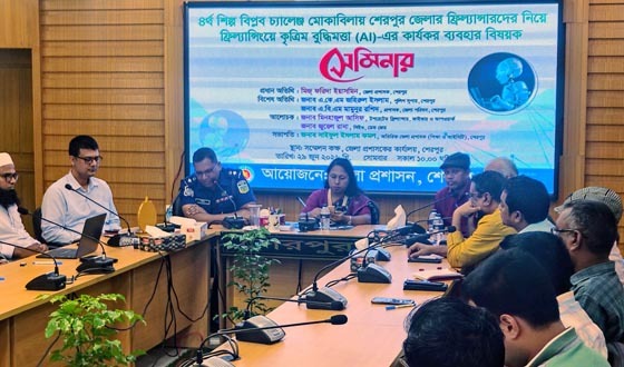 শেরপুরে ফ্রিল্যান্সিং কৃত্রিম বুদ্ধিমত্তা কার্যক্রম ব্যবহার বিষয়ক সেমিনার