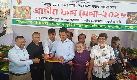 কলাপাড়ায় জাতীয় ফল মেলা শুরু