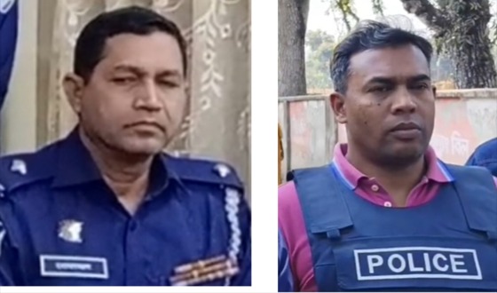 দায়িত্ব অবহেলার কারনে ওসি তদন্ত ও এসআই ক্লোজড