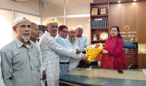 বাবুগঞ্জে ইউএনও'র সাথে মুক্তিযোদ্ধাদের সঙ্গে সৌজন্য সাক্ষাৎ
