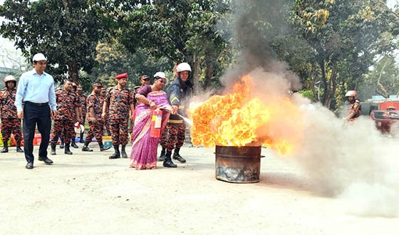 কুড়িগ্রামে জাতীয় দুর্যোগ প্রস্তুতি দিবসে র‌্যালি