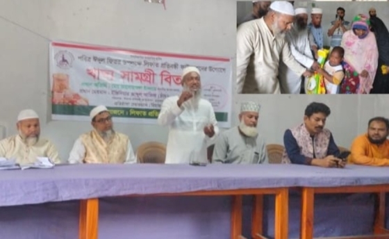 ভূরুঙ্গামারীতে প্রতিবন্ধী পরিবারের মাঝে খাদ্য সামগ্রী বিতরণ