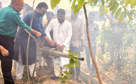রাজশাহীতে ফগার মেশিনে মশা নিধন শুরু