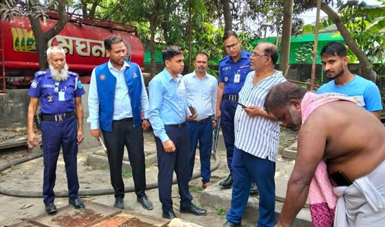 জ্বালানি তেল মজুদ রাখায় এলেঙ্গা ফিলিং স্টেশনে জরিমানা