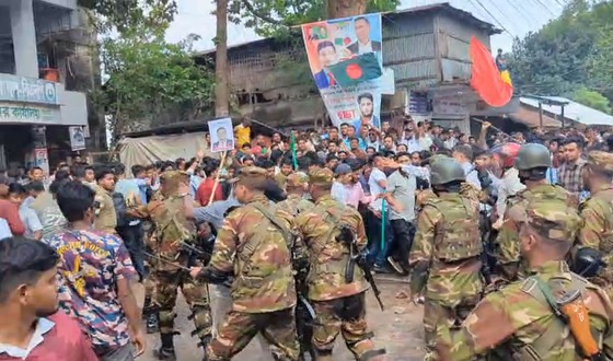 রাঙ্গামাটিতে দুই গ্রুপের ধাওয়া পাল্টা ধাওয়া, ১৪৪ ধারা জারি