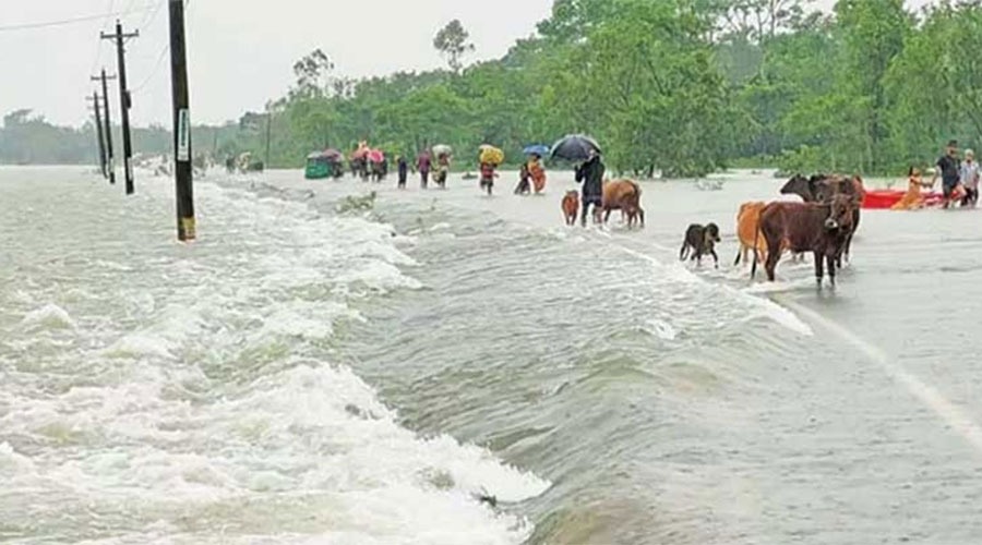 উত্তর-পূর্বাঞ্চলের ৮ পয়েন্টে বিপৎসীমার উপরে নদ-নদীর পানি, বন্যার শঙ্কা