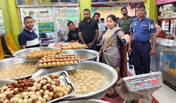 ঝগড়ার চর বাজারে ভ্রাম্যমাণ আদালতের অভিযান, জরিমানা
