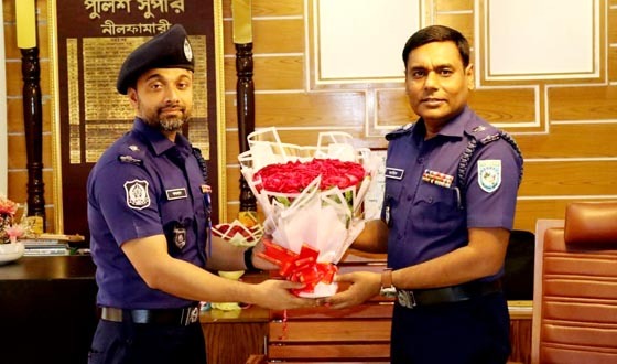 নীলফামারীতে পুলিশ সুপার ফরহাদ হোসেনের যোগদান