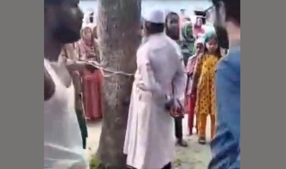 লালমনিরহাটে বৃদ্ধকে গাছে বেঁধে মধ্যযুগীয় কায়দায় নির্যাতন