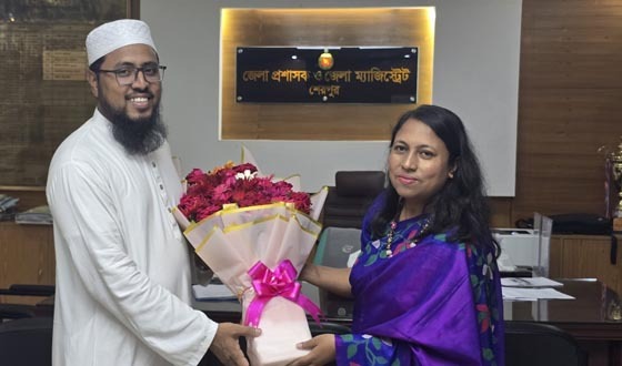 শেরপুরের প্রশাসকের সঙ্গে এমপি রাশেদুল ইসলামের সাক্ষাৎ