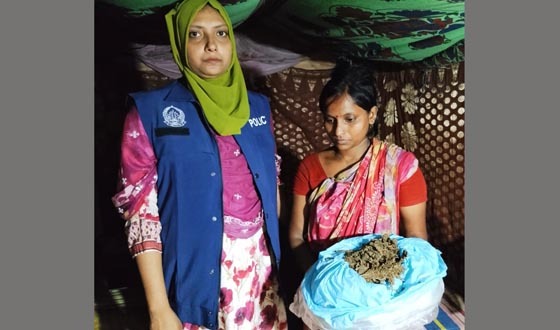 কাউখালীতে মাদকসহ নারী মাদক ব্যবসায়ী গ্রেফতার