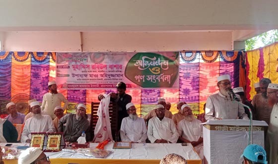প্রতাপনগরে এমপি রবিউল বাশারকে সংবর্ধনা প্রদান