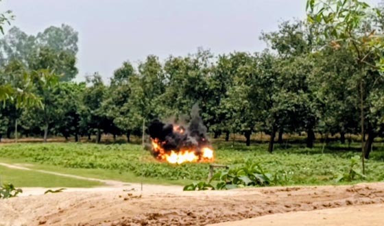 বিরলে উদ্ধার হওয়া কার্তুজ জাতীয় দ্রব্য ধ্বংস