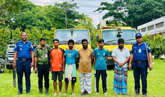 টাঙ্গাইলে অবৈধ মাটি কাটার বিরুদ্ধে অভিযানে, যানবাহন জব্দ