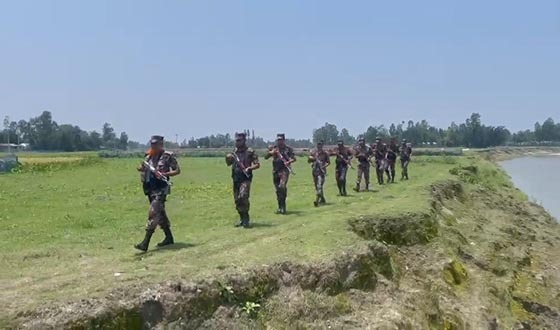 কুড়িগ্রামের ১৯৮ কিলোমিটার সীমান্তে বিজিবির কড়া নজরদারি