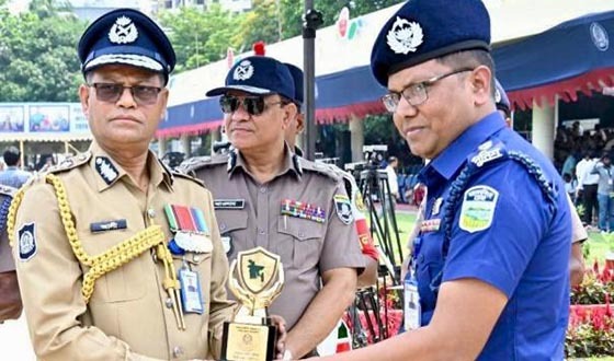 আইজিপি পুরস্কার পেল শেরপুর জেলা পুলিশ