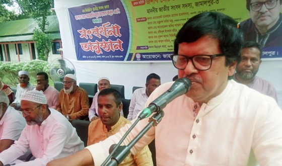 মেলান্দহে বাবুল এমপি সংবর্ধিত