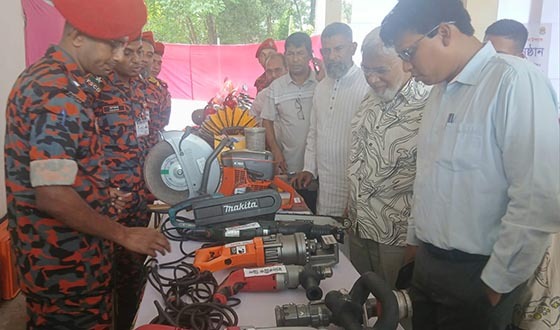 মাধবপুরে ফায়ার সার্ভিস ও সিভিল ডিফেন্স সপ্তাহ উদযাপন
