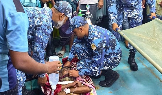 লঞ্চে গুরুতর অসুস্থ ব্যক্তিকে উদ্ধারপূর্বক চিকিৎসা সহায়তা প্রদান