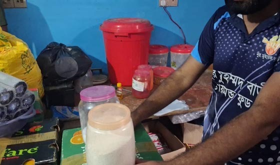 ঢাকার কেরাণীগঞ্জে বিপুল পরিমাণ নকল খাদ্য পণ্য জব্দ