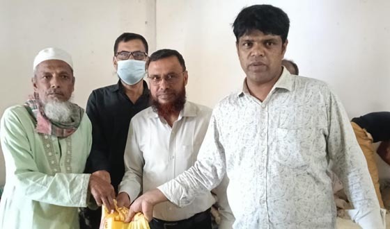 ঝিনাইগাতীতে ঈদ-উল-আযহা উপলক্ষে ভিজিএফের চাল বিতরণ