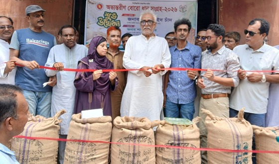 বাঘায় ধান সংগ্রহের উদ্বোধন করেন এমপি আবু সাঈদ