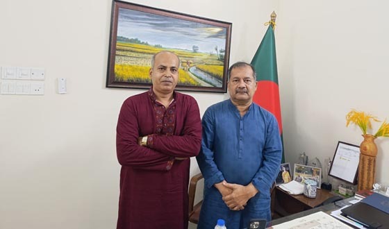 তথ্যমন্ত্রীর সাথে গণঅধিকার পরিষদ নেতার সৌজন্য সাক্ষাত