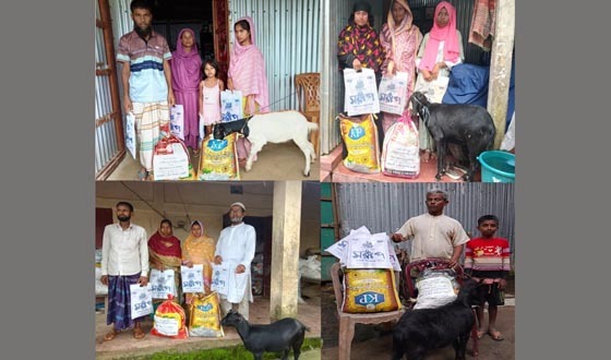 শহীদ পরিবারের পাশে এমপির কায়সার কামালের ঈদ উপহার