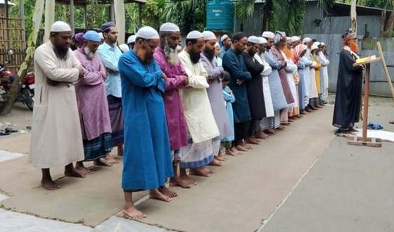 কুড়িগ্রামে ঈদুল আজহার ঈদের নামাজ আদায়