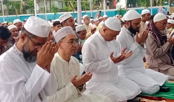 নীলফামারীতে শান্তিপূর্ণ পরিবেশে পবিত্র ঈদুল আজহা পালিত