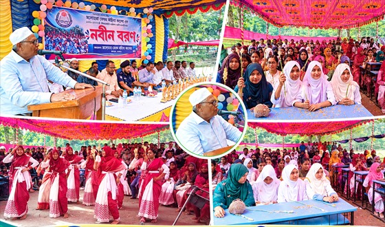 মনপুরায় মনোয়ারা বেগম মহিলা কলেজে নবীন বরণ