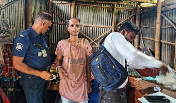 রাণীশংকৈলে  মাদকাসক্ত ছেলেকে তিন মাসের কারাদণ্ড