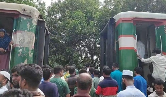 গফরগাঁওয়ে চলন্ত অবস্থায় তিস্তা এক্সপ্রেস ট্রেনের দুই বগি বিচ্ছিন্ন