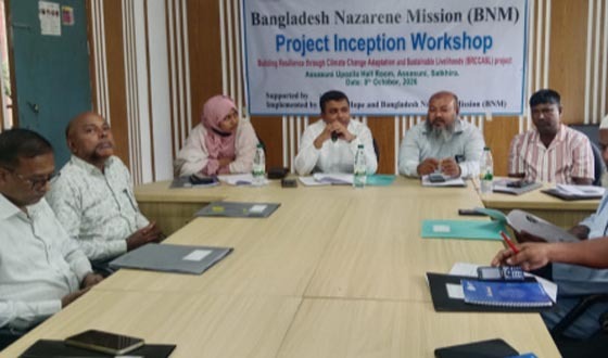 আশাশুনিতে ন্যাজারিন মিশনের নতুন প্রকল্প অবহিতকরণ সভা