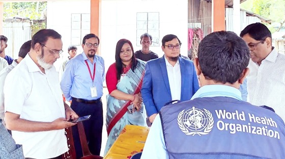 শ্রীমঙ্গলে হাম-রুবেলা টিকাদান কার্যক্রম পরিদর্শন করলেন ও স্বাস্থ্য অধিদপ্তরের প্রতিনিধিরা