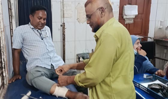 গজারিয়ায় মোটরসাইকেল দুর্ঘটনায় সাংবাদিক জুয়েল আহত