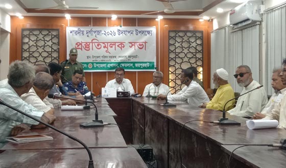 ক্ষেতলালে ৪২ পূজামণ্ডপে দুর্গাপূজা, নিরাপত্তা নিশ্চিতে প্রস্তুতিমূলক সভা