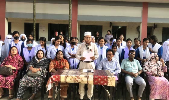 শেরপুরে মানহানিকর ফটোকার্ড প্রচারের অভিযোগে সংবাদ সম্মেলন
