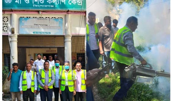 মশক নিধন কার্যক্রম নিয়ে মাঠে নেমেছেন মেয়র প্রার্থী শিপলু