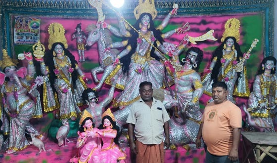 কলারোয়া উপজেলার শ্রেষ্ঠ মণ্ডপ কলারোয়ার মুরারীকাটী