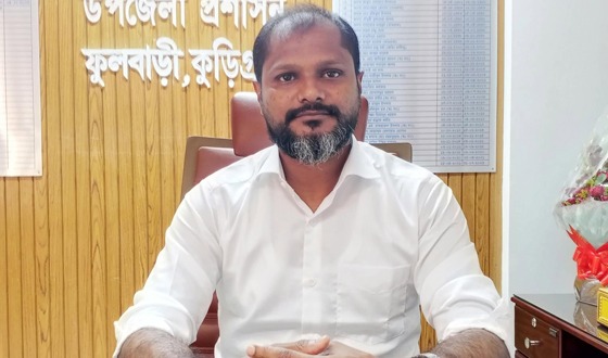 ফুলবাড়ীতে শান্তিময় উপজেলা গড়ার বাহক হতে চান নবাগত ইউএনও