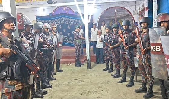 দুর্গাপূজা ঘিরে কুড়িগ্রামে বিজিবির বিশেষ নজরদারি