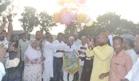 কাহারোলে ফুটবল টুর্নামেন্ট এর শুভ উদ্বোধন