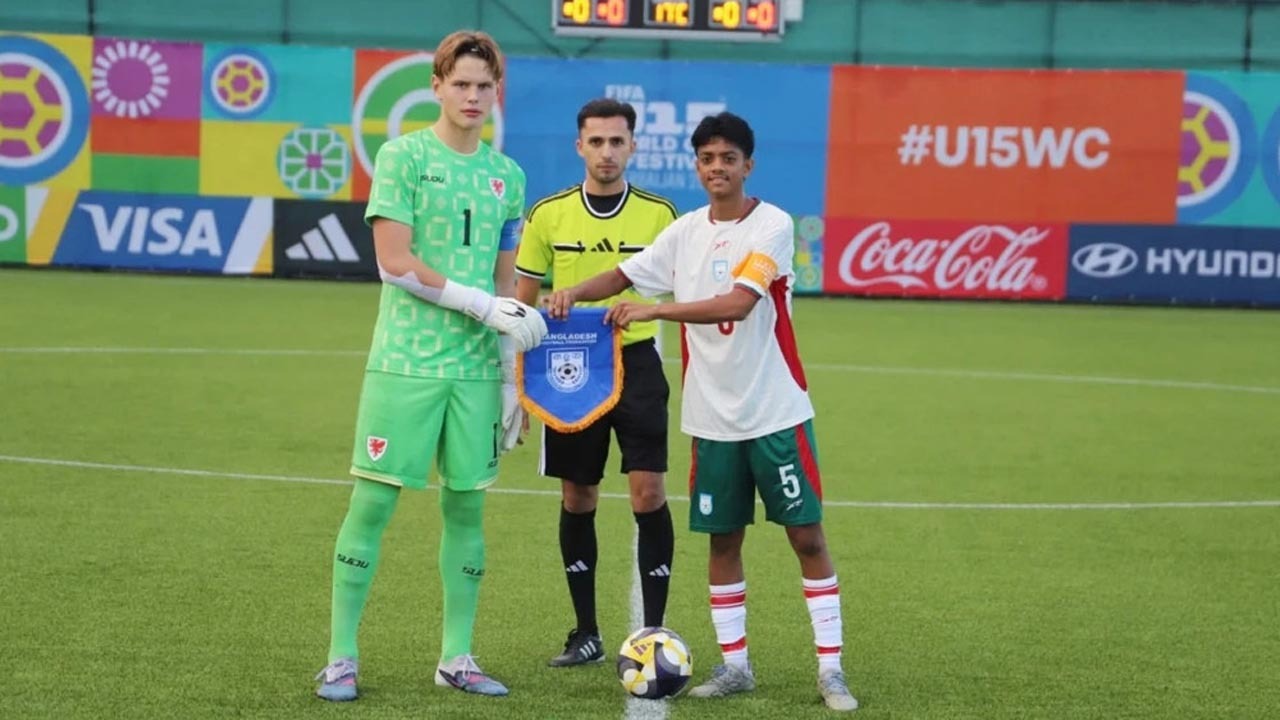 ফিফা অনূর্ধ্ব-১৫ বিশ্বকাপে ওয়েলসকে রুখে দিল বাংলাদেশ