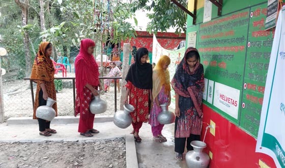 মোরেলগঞ্জে নিরাপদ পানি সরবরাহ ব্যবস্থার উদ্বোধন
