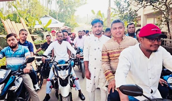 সৈয়দপুরে ইউপি নির্বাচনে কাজী ইকবালের শোডাউন