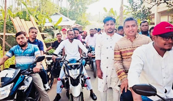 সৈয়দপুরে ইউপি নির্বাচনে কাজী ইকবালের শোডাউন