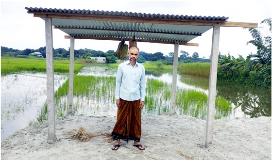 চরভদ্রাসনে দখলদারের কবল থেকে জমি উদ্ধার করলো অসহায় পরিবারের