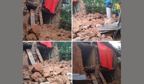 বাড়ির দেয়ালের নিচে চাপা পড়ে ২ সন্তানের জননীর মৃত্যু