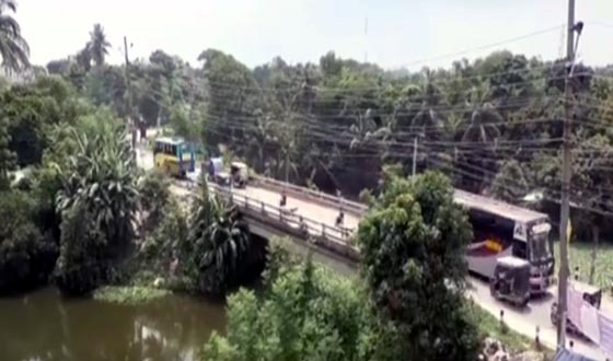 ডোবার ওপর নির্মিত হচ্ছে সেতু, পরিদর্শন ছাড়াই প্রকল্পগ্রহণ